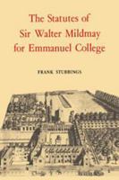 The Statutes of Sir Walter Mildmay 0521019605 Book Cover
