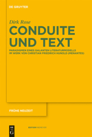 Conduite Und Text: Paradigmen Eines Galanten Literaturmodells Im Werk Von Christian Friedrich Hunold (Menantes) 3110264714 Book Cover