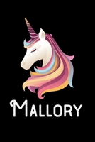 Mallory: Personalized Custom Name Unicorn Themed Monthly 2020 Planner (Calendar, To Do List, Monthly Budget, Grocery List, Yearly Financial Goals) Gift for Girls and Women 171094109X Book Cover