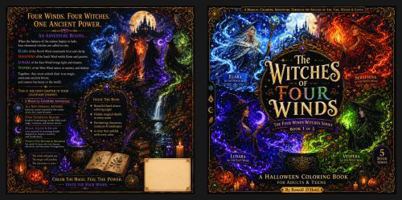 The Witches Of Four Winds: An Enchanted Halloween Coloring Adventure Through the Northern, Southern, Eastern & Western Realms of Witches, Black Cats, ... Spells (The Four Winds Witches Series) B0HGDZ3VV2 Book Cover
