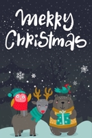 Merry Christmas: Cute Merry Christmas and Happy New Year, Blank Lined Notebook / Journal / Diary (Volume 1) (Cute Merry Christmas Notebook) 1699446547 Book Cover