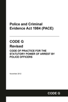 PACE Code A: Police and Criminal Evidence Act 1984 Codes of Practice B09V2YBZHB Book Cover