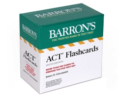 ACT Flashcards, Sixth Edition: Up-to-Date Review (Barron's ACT Prep) B0FCDCQ3GM Book Cover