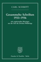 Gesammelte Schriften 1933-1936: Mit Erganzenden Beitragen Aus Der Zeit Des Zweiten Weltkriegs 3428157621 Book Cover