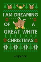 I�am dreaming of a great white Christmas: Notebook I Journal for writing I Composition Book I Dotgrid paper I with integrated page numbers l Narrow Ruled I Diary I 120 Pages I 6x9 I A5 I Soft Cover 1673732909 Book Cover