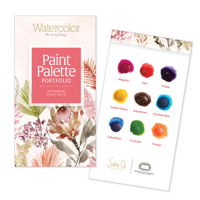 Watercolor the Easy Way Paint Palette Portfolio Flowers: 9 Premium Paint Dots 0764369970 Book Cover