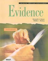 Black Letter Outline on Evidence (Black Letter Outlines) 0314194452 Book Cover