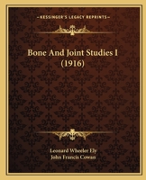Bone And Joint Studies I 1166441857 Book Cover