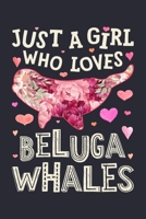 Just a Girl Who Loves Beluga Whales: Beluga Whale Lined Notebook, Journal, Organizer, Diary, Composition Notebook, Gifts for Beluga Whale Lovers 1674219962 Book Cover