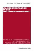 Machtkonzenglishtration in Der Multimediagesellschaft? 3531130439 Book Cover