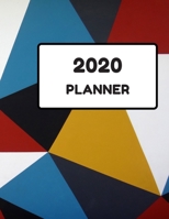 2020 Planner goal Weekly Monthly asymmetric Colors, Daily Agenda, Calendar 12 months large (8,5 x 11 in) Pretty gift: Jan 1, 2020 to Dec 31, 2020: Weekly & Monthly View Planner, Organizer & Diary Note 1673703410 Book Cover