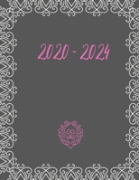 2020 - 2024: 5 jahres kalender 2020 * Wochenplaner * Taschenkalender * Terminkalender von Januar 2020 bis Dezember 2024 (German Edition) 1698557728 Book Cover