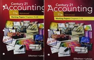 Print Student Working Papers (Chapters 1-24) for Century 21 Accounting: Advanced, 11th 1337799726 Book Cover