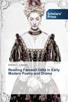 Reading Farewell Gifts in Early Modern Poetry and Drama 3639707567 Book Cover