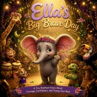 Ella’s Big Brave Day: A Heartwarming Picture Book About Courage, Confidence, Stage Fright, and Trying Your Best (ELLA, THE BIG EAR ELEPHANT) B0H1RVNQGZ Book Cover