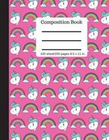 Goddess Book Press | Unicorn and Rainbow Composition Book | Writing Notebook | C 1719418799 Book Cover