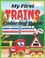 Train Coloring Book: For Kids 2-8 Years Great For Gift Two Levels Difficult Easy And More Difficult B094VR4Q6B Book Cover