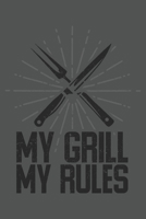 My Grill My Rules: Grill Bbq Grillen Dina5 Kariert Notizbuch Tagebuch Planer Notizblock Kladde Journal Strazze 1677020385 Book Cover