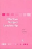 Effective Subject Leadership 0415202957 Book Cover