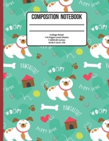 Composition Notebook College Ruled: Dog 110 Pages 1089392125 Book Cover