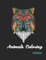 Animals Coloring: Adults Coloring Book Large Print for Gifts 1979063400 Book Cover