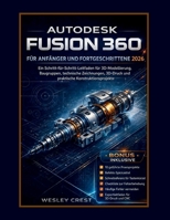AUTODESK FUSION 360 FÜR ANFÄNGER UND FORTGESCHRITTENE 2026: Ein Schritt-für-Schritt-Leitfaden für 3D-Modellierung, Baugruppen, technische Zeichnungen, ... Konstruktionsprojekte (German Edition) B0GYZC3RNX Book Cover