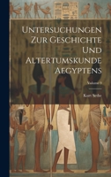 Untersuchungen zur geschichte und altertumskunde Aegyptens; Volume 9 1022724991 Book Cover