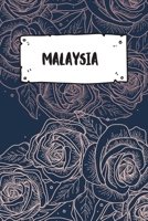 Malaysia: Liniertes Reisetagebuch Notizbuch oder Reise Notizheft liniert - Reisen Journal f�r M�nner und Frauen mit Linien 1676699309 Book Cover