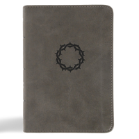 NASB Large Print Compact Reference Bible, Charcoal LeatherTouch, Red Letter, Presentation Page, Sewn Binding, Cross-References, Full-Color Maps, Easy-to-Read Bible Karmina Type B0CS8ZJZ5G Book Cover