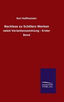 Nachlese Zu Schillers Werken 3846026719 Book Cover