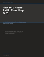 New York Notary Public Exam Prep 2026: Complete Study Guide with Practice Questions and New York Law Review (Meridian Certification Press Study Guides) 160888709X Book Cover