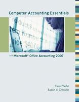 Computer Accounting Essentials with Microsoft Office Accounting 2007 w/ CD 0077233743 Book Cover
