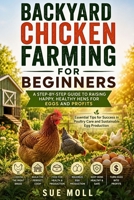 BACKYARD CHICKEN FARMING FOR BEGINNERS: A STEP-BY-STEP GUIDE TO RAISING HAPPY, HEALTHY HENS FOR EGGS AND PROFITS: Essential Tips for Success in Poultry Care and Sustainable Egg Production B0DYYN6VKF Book Cover