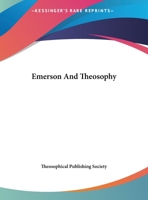 Emerson And Theosophy 1162850493 Book Cover