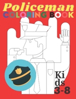 Policeman Coloring Book B08X6CFPRL Book Cover