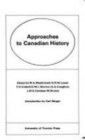 Approaches to Canadian History (Canadian Historical Readings,) 0802014593 Book Cover