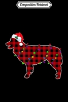 Composition Notebook: Australian Shepherd Red Plaid Buffalo Christmas Dog Xmas  Journal/Notebook Blank Lined Ruled 6x9 100 Pages 1672160960 Book Cover