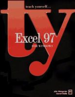 Teach Yourself Excel 97 for Windows (Teach Yourself) 1558285237 Book Cover