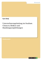 Unternehmensgründung im Studium. Chancen, Risiken und Handlungsempfehlungen 3346479714 Book Cover