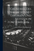 Grundriss Des Strafrechts Mit Exkursen Und Notizen in Fünfter Bearb. ... 102287392X Book Cover