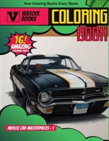 Muscle Car Masterpieces 1: A Coloring Journey B0CHL9FMC7 Book Cover