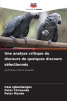 Une analyse critique du discours de quelques discours sélectionnés 6207422457 Book Cover