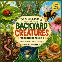 The Secret Jobs of Backyard Creatures for Toddlers Ages 2-5: First Illustrated Nature Encyclopedia to Identify and Learn About Tiny Backyard Animals—with Search & Find Fun Activity B0HBRJ4FQX Book Cover