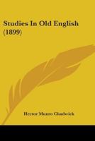 Studies in Old English 1146353383 Book Cover