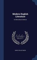 Modern English Literature: Its Blemishes and Defects 1297971817 Book Cover