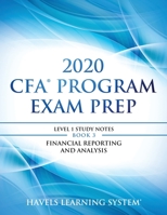 2020 CFA Program Exam Prep Level 1: 2020 CFA Level 1, Book 3: Financial Reporting and Analysis (2020 CFA Level 1 Exam Prep) 1694420590 Book Cover