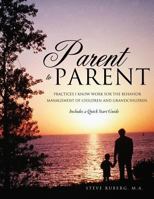 Parent to Parent 1622300726 Book Cover