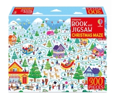 Usborne Book and Jigsaw Christmas Maze 1803705051 Book Cover