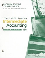 Problem-Solving Strategy Guide, Volume I for Stice/Stice's Intermediate Accounting, 16th 0324400004 Book Cover