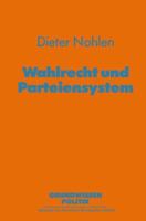 Wahlrecht Und Parteiensystem 3810005762 Book Cover